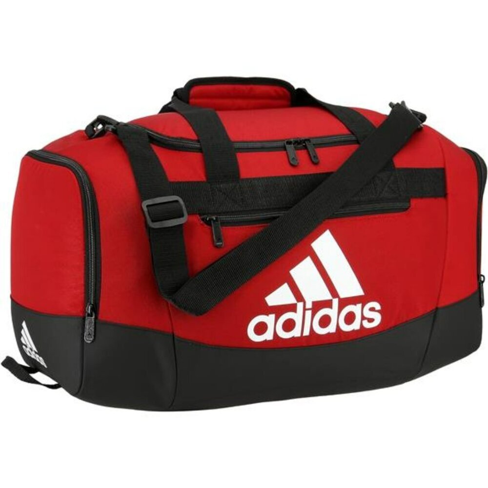 Small Red Gym Duffel Bag 38L Travel Workout Bag with Pockets Water Resistant